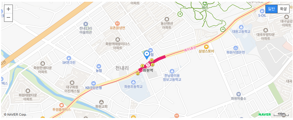 대구지역센터지도
